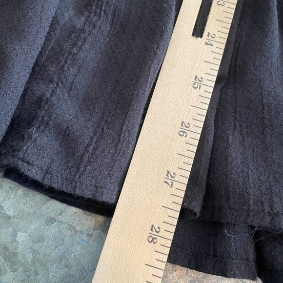 Free People Wild One Black Dress Small Embroidered Drop Waist Peasant Mini L/S - Picture 16 of 16